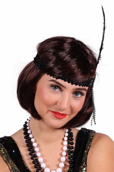 20's Paillettenstirnband mit Feder