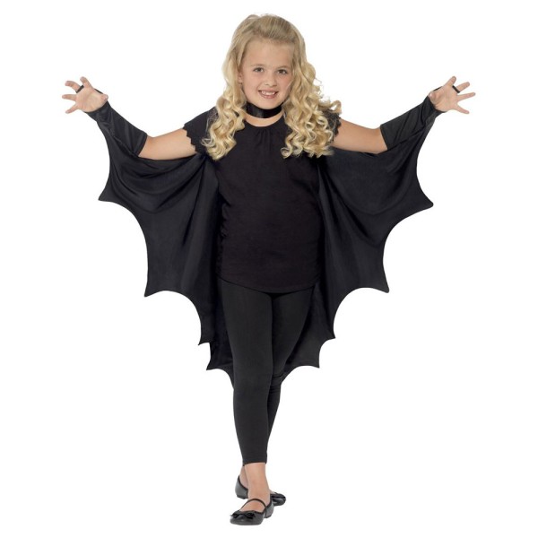 Kinder Fledermausflügel, schwarz