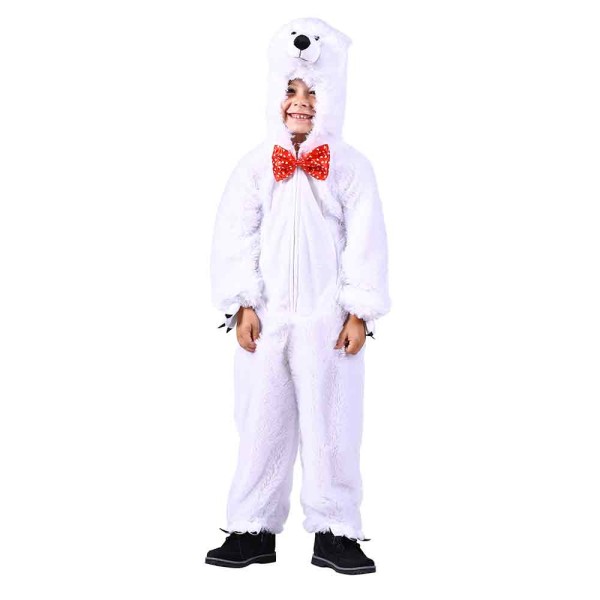 Kinder Overall Eisbär, weiss