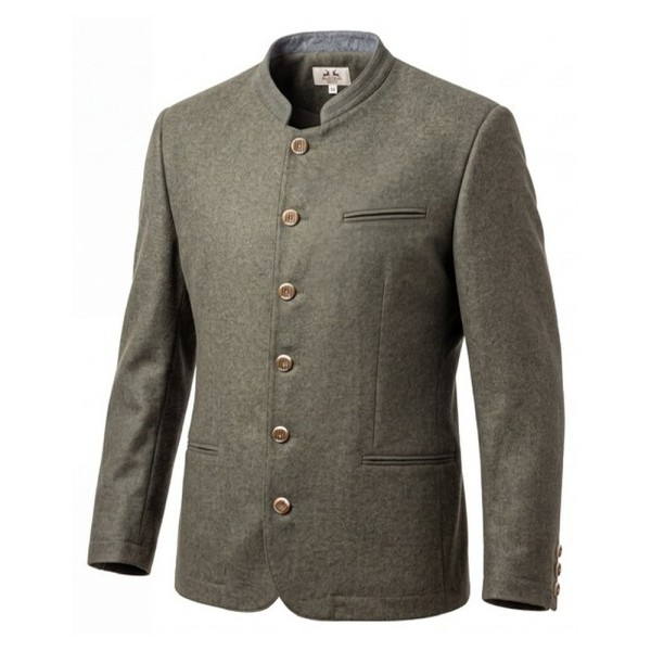 Herren Trachten Jacke Lochsee, Moos, grau