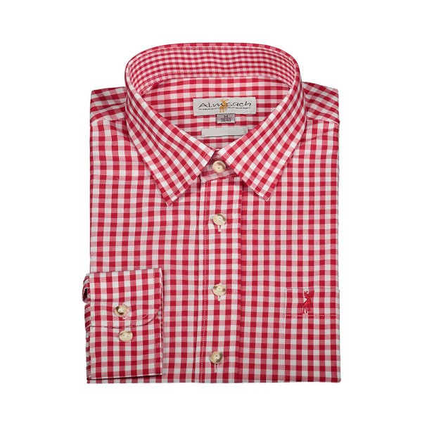 Herren Trachtenhemd, Slimfit, kariert