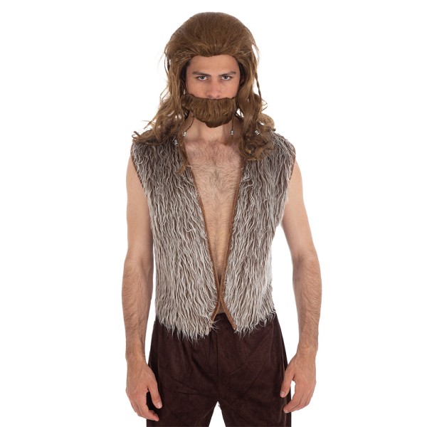 Plüsch/Pelz Weste, braun