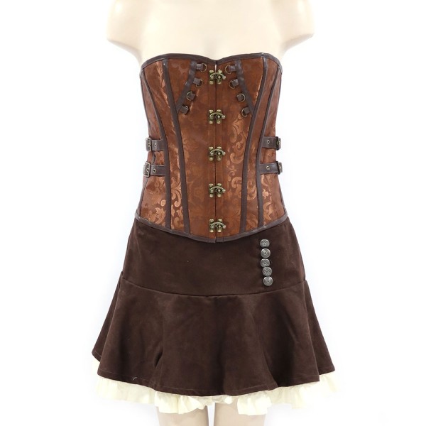 Korsage Steampunk, braun
