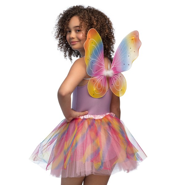 Regenbogenfee mit Flügel, bunt